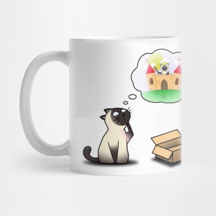 My Cardboard Castle - Siamese Cat Design - Not Hamlet Mug